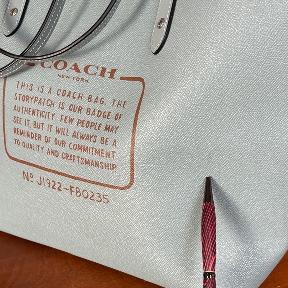 Coach Reversible City Print, Party Owl Print.  NWT - Picture 14 of 14